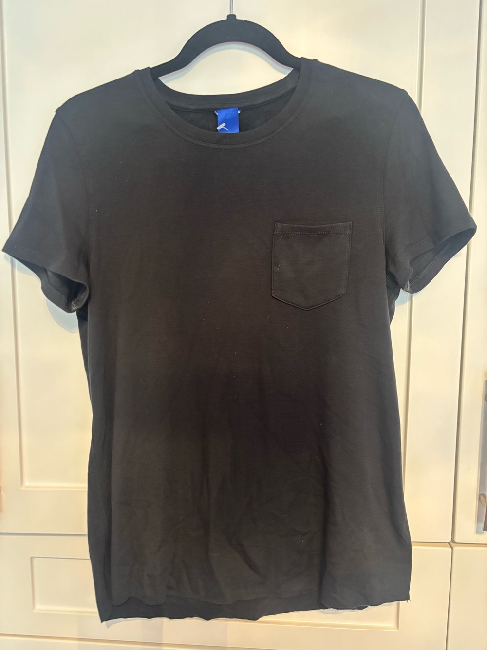 Kit and Ace Black Short-Sleeve Pocket Tee - Minimal Crew